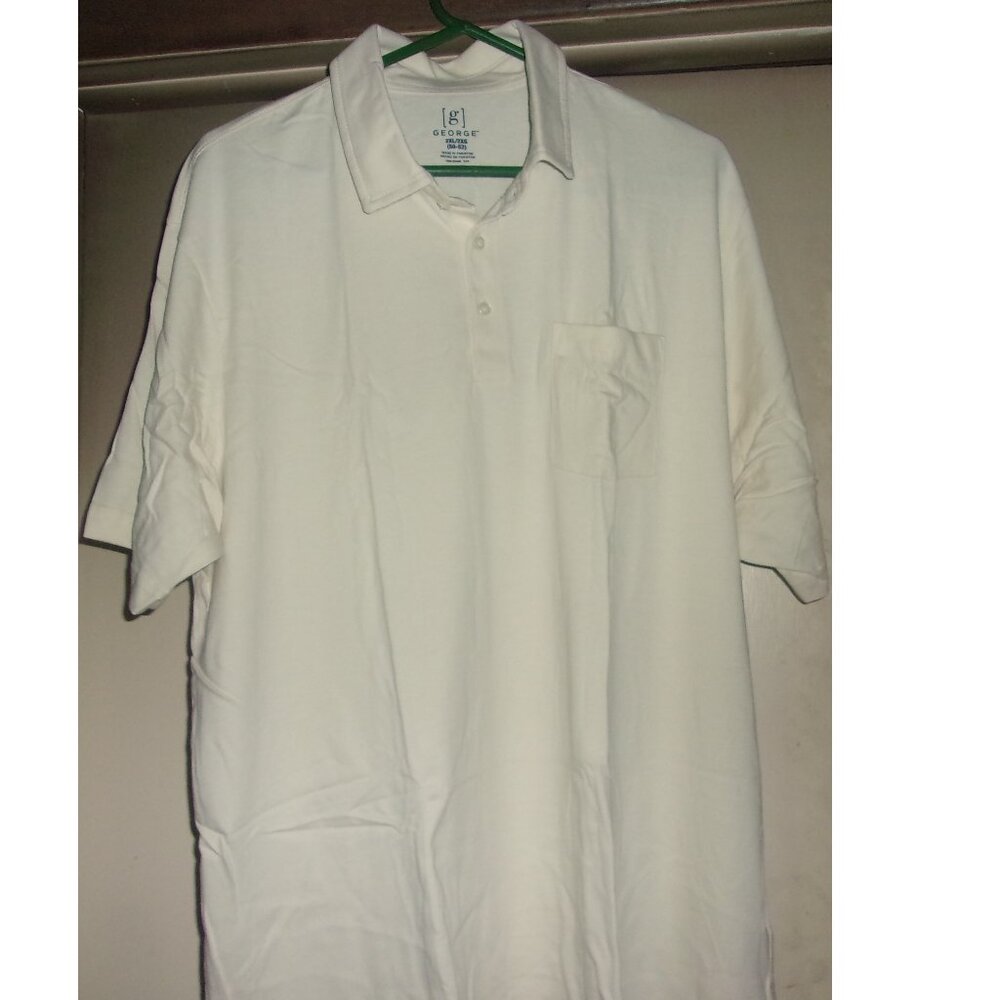 George Men's GE Jersey Solid Polo Shirt Size 2XL/2XG